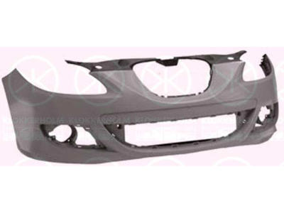Bumper, w/primer, Front, with hole(s) for fog lights, not for trim level: Cupra, FR