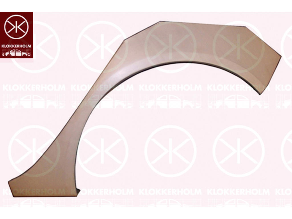 Quarter Panel, Left Rear, Wheel Arch Border, Repair Panel, 4-dr