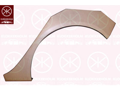 Quarter Panel, Left Rear, Wheel Arch Border, Repair Panel, 4-dr