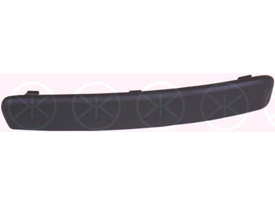 Trim/Protection Strip, bumper, dark grey, Right Front