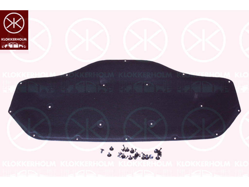 Engine Compartment Noise Insulation, Centre Section, Fitting Position: Bonnet