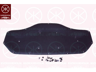Engine Compartment Noise Insulation, Centre Section, Fitting Position: Bonnet