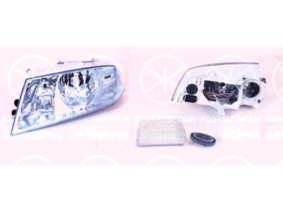 Koplamp, Classic, H7/H1, Met regelmotor voor LWR, Visteon, rechts, Belichtingssterkte [lx]: 20