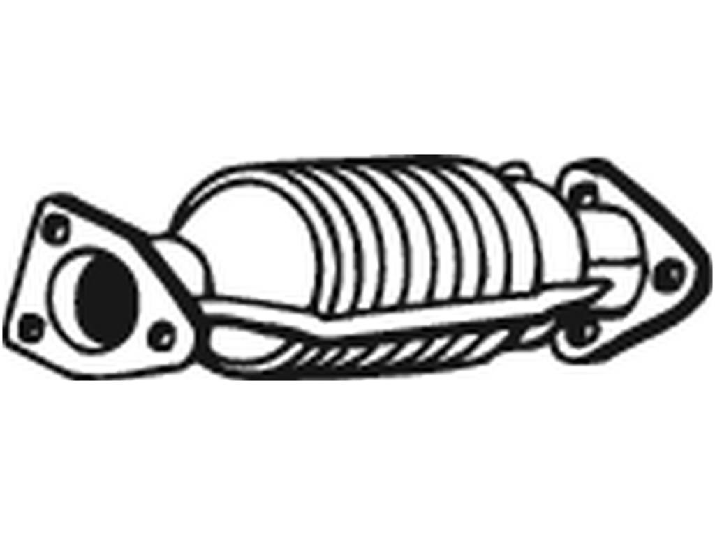 Catalytic Converter, with mounting parts, Emission Standard: Euro 3