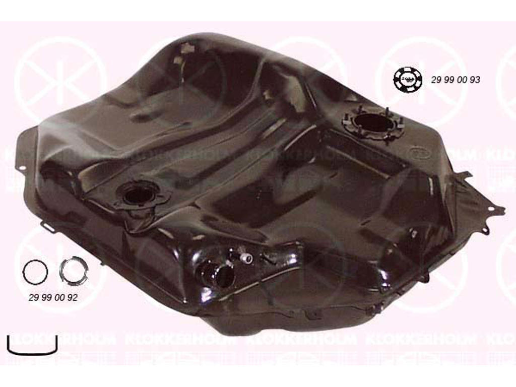 Réservoir de carburant, avec joints, Contenu réservoir de carburant [litres]: 45, Injection dessence