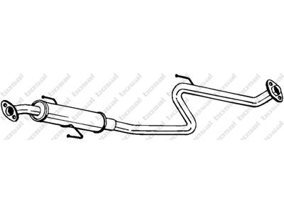 Centre Muffler, See accessories list for additionally required parts:  