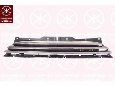 Radiateurgrille, chroom/zwart