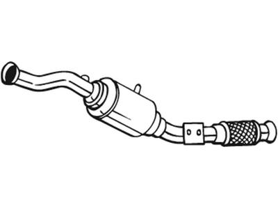 Catalytic Converter, with mounting parts, Euro 4