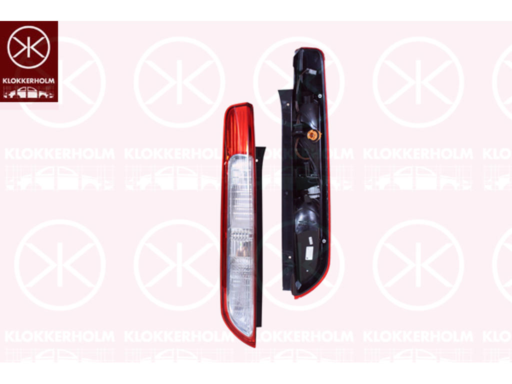Baglygte, venstre, LED, Visteon, uden lampeholder