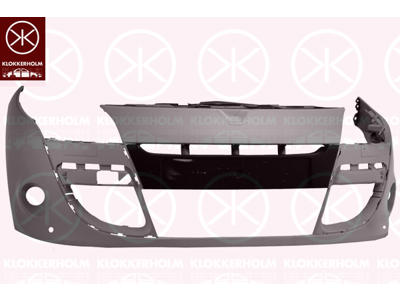 Bumper, w/primer, 3-drs, Front, with hole(s) for park distance control