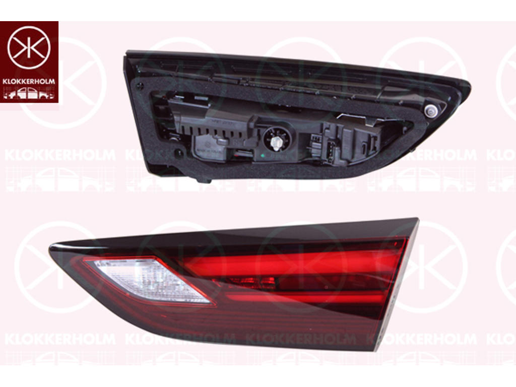 Tail Light Assembly, 5-drs, Right, LED, Inner Section, with bulb holder, AL
