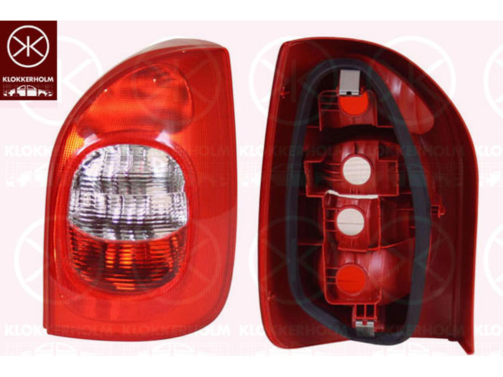 Tail Light Assembly, without bulb holder, Right