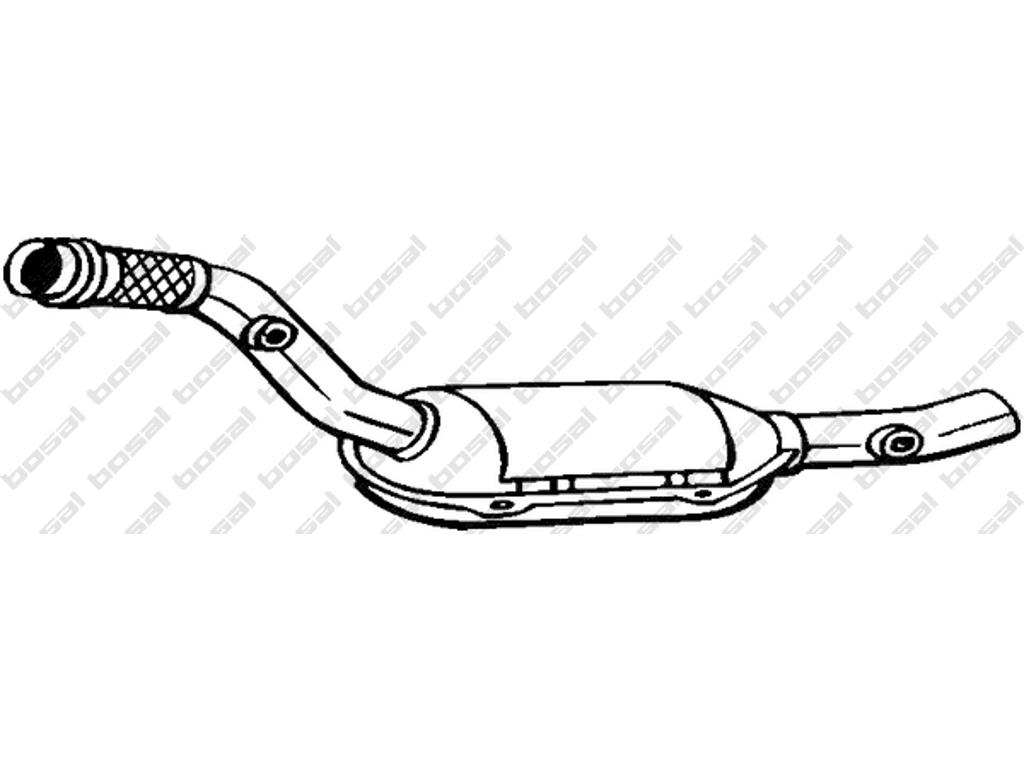 Catalytic Converter, with accessories, Manufacturer Restriction: "Blue Angel"