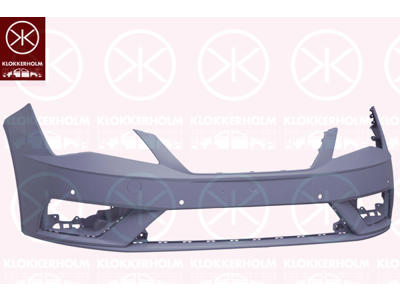 Bumper, w/primer, Front, with hole(s) for park distance control