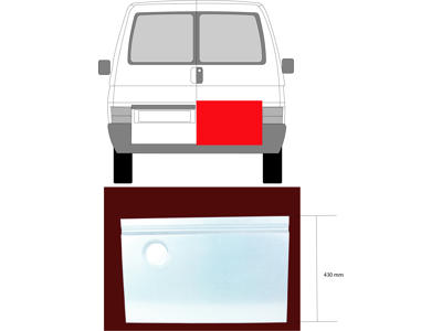 Back Door, Repair Panel, Right, Lower Section