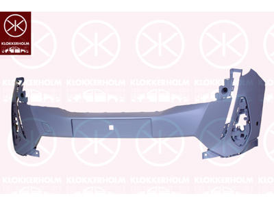 Bumper, w/primer, Front, with hole(s) for park distance control, Trim Level: FACELIFT, Number of bores: 2