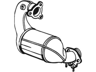 Catalytic Converter, with mounting parts, Euro 4