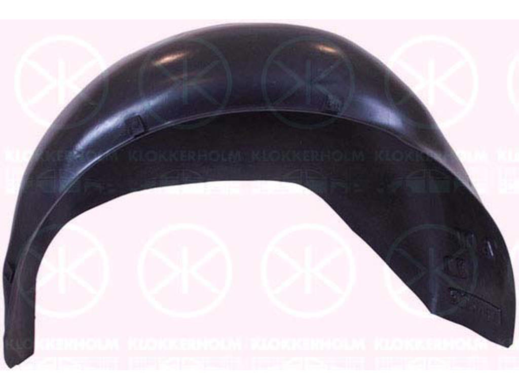 Liner, wheelhouse, Plastic, Left Rear