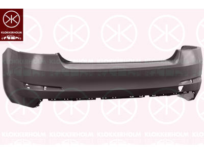 Bumper, Rear, black, not for trim level: RS