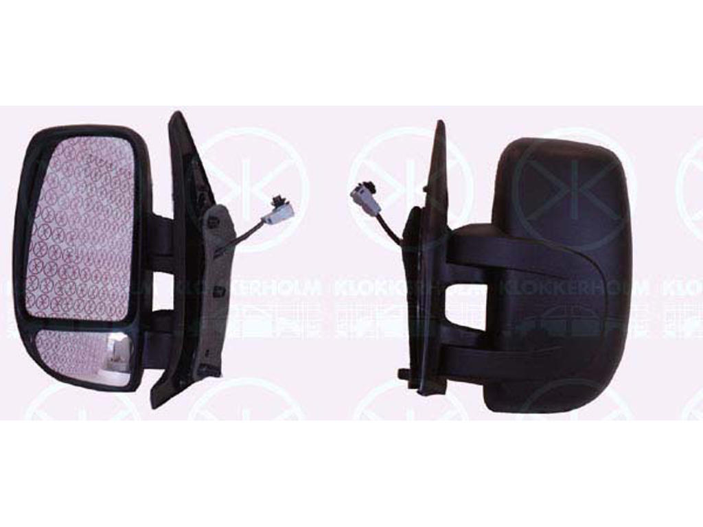 Exterior Mirror, with temperature sensor, for electric mirror adjustment, Convex, Heatable, Right, Number of pins: 7