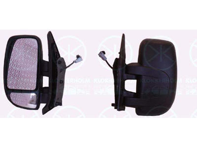 Exterior Mirror, with temperature sensor, for electric mirror adjustment, Convex, Heatable, Right, Number of pins: 7