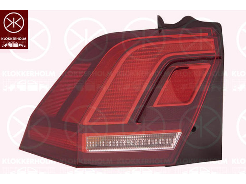 Baglygte, venstre, ydre del, LED, WY21W