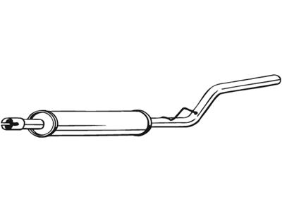 Centre Muffler, See accessories list for additionally required parts:  