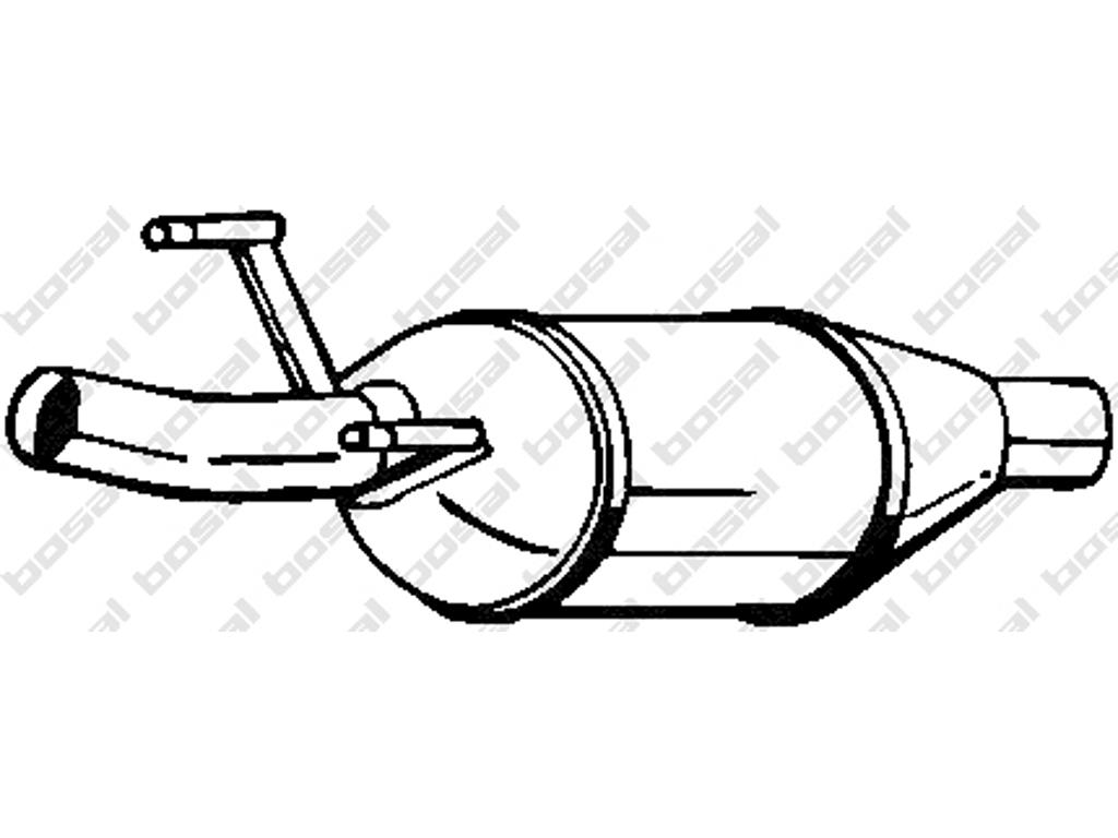 Catalytic Converter, with mounting parts, Emission Standard: Euro 2