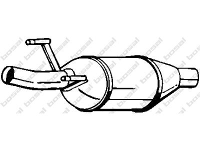 Catalytic Converter, with mounting parts, Emission Standard: Euro 2