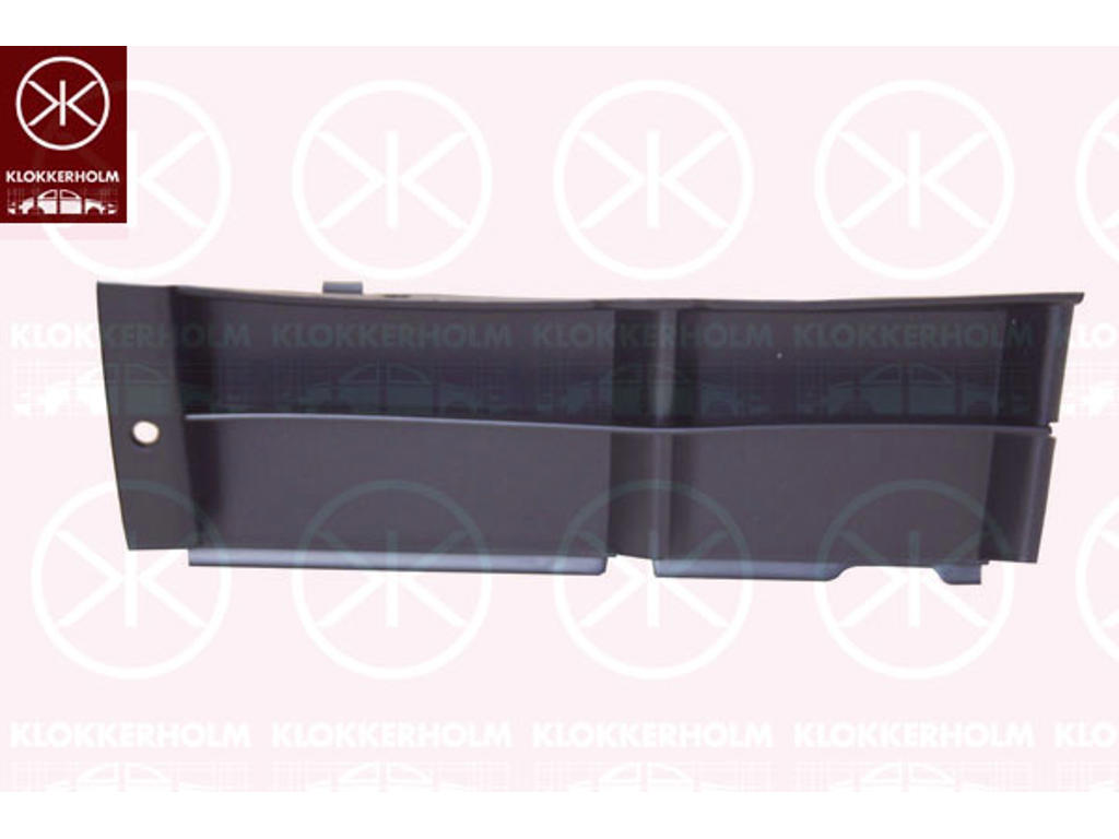 Ventilationsgaller, stötfångare, svart, till höger fram, ytterdel