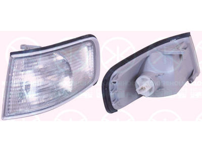 Direction Indicator, with bulb holder, white, Right