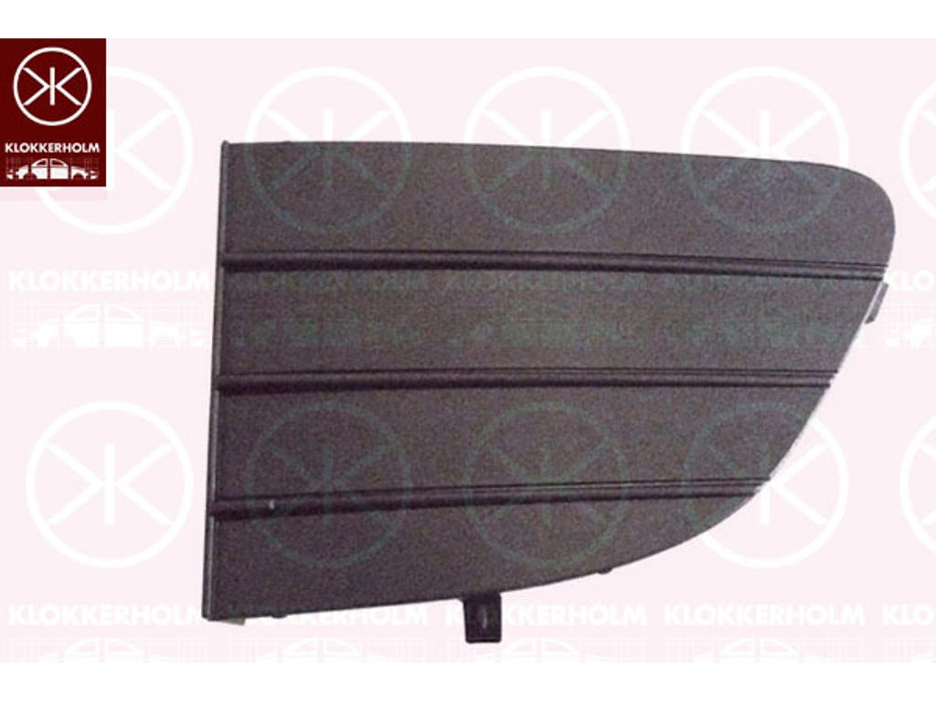 Ventilation Grille, bumper, Left Front, Lower Section, grey