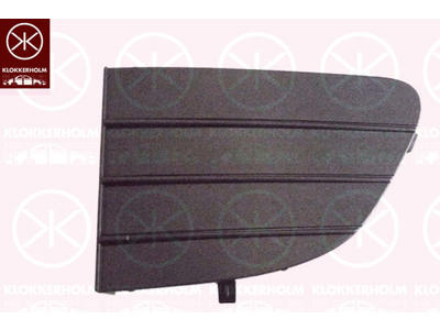 Ventilation Grille, bumper, Left Front, Lower Section, grey