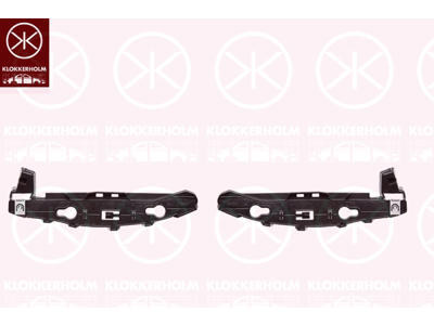 Mounting Bracket, bumper, Set, Rear, Plastic, Outer section