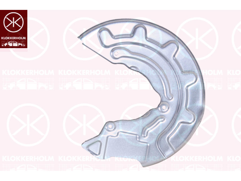 Splash Guard, brake disc, Front Axle Left, for brake disc diameter [mm]: 276, Brake System: CONTI TEVES, Zinc-coated