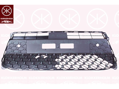 Ventilatiegrille, bumper, Voor, zwart, met gat(en) voor parkeerhulp