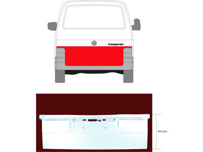 Boot-/Cargo Area Hatch, Repair Panel, Lower Section