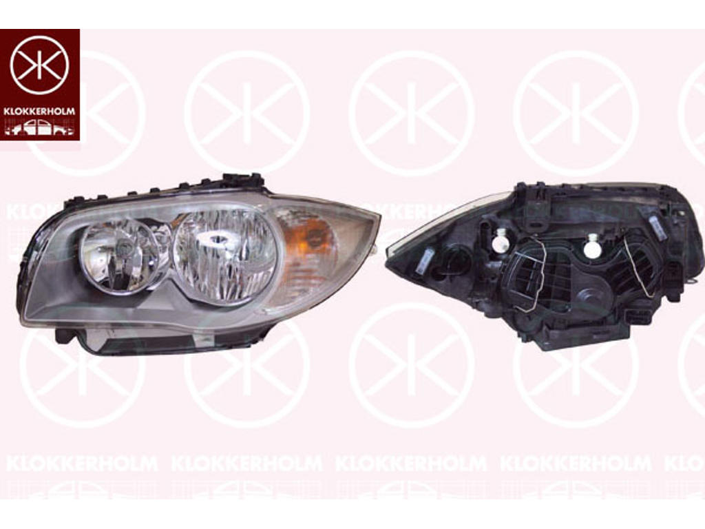 Headlight, H7/H7, with motor for headlamp levelling, Valeo, Left, Illuminance [lx]: 20