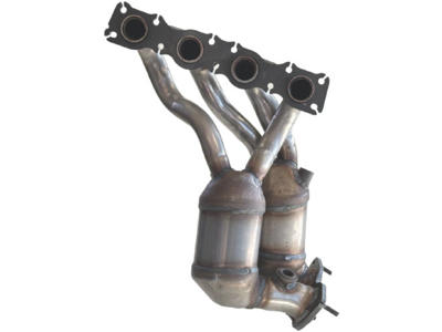 Catalytic Converter, with mounting parts, Euro 4