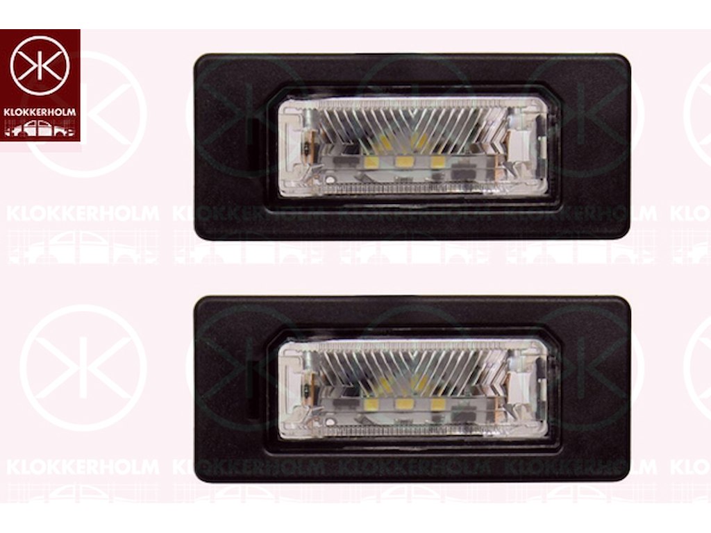 Licence Plate Light, LED, both sides, Set, 2