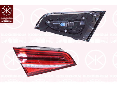 Tail Light Assembly, 5-drs, Left, Inner Section, LED, Light Function: without dynamic indicator light, with bulb holder, Hella