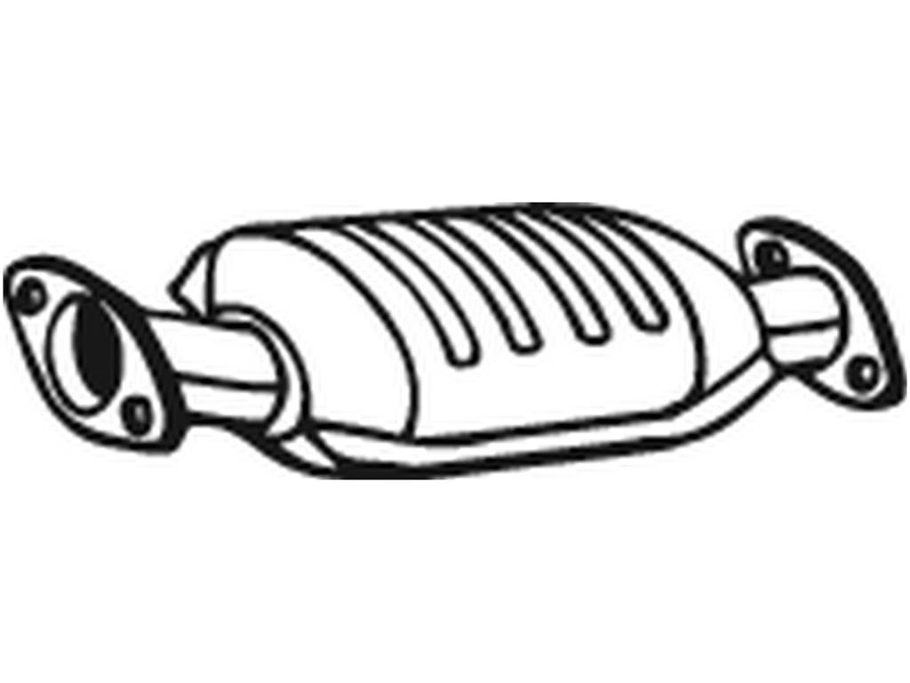 Catalytic Converter, with mounting parts, Emission Standard: Euro 1, Emission Standard: Euro 2