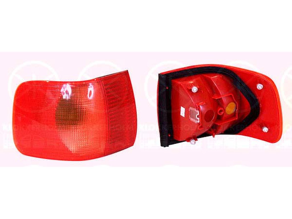 Tail Light Assembly, without bulb holder, Right, Outer section