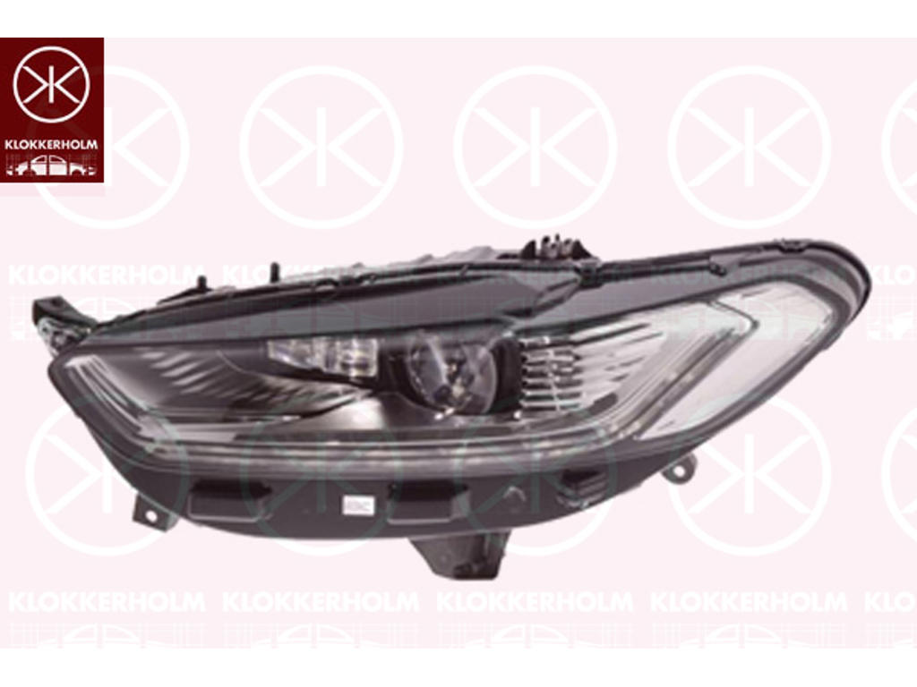 Reflektor, z lewej, LED, ze swiatlem do jazdy dziennej (LED), Valeo, bez napisu: Ford Dynamic LED