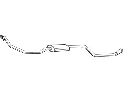 Front Muffler, See accessories list for additionally required parts:  