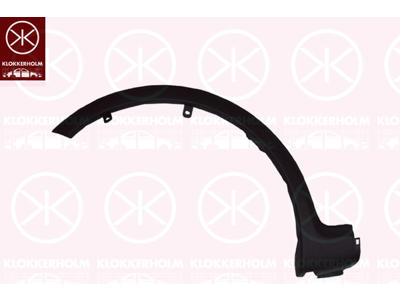 Flaring, wing, Plastic, Left Front, Trim Level: CROSSOVER, black