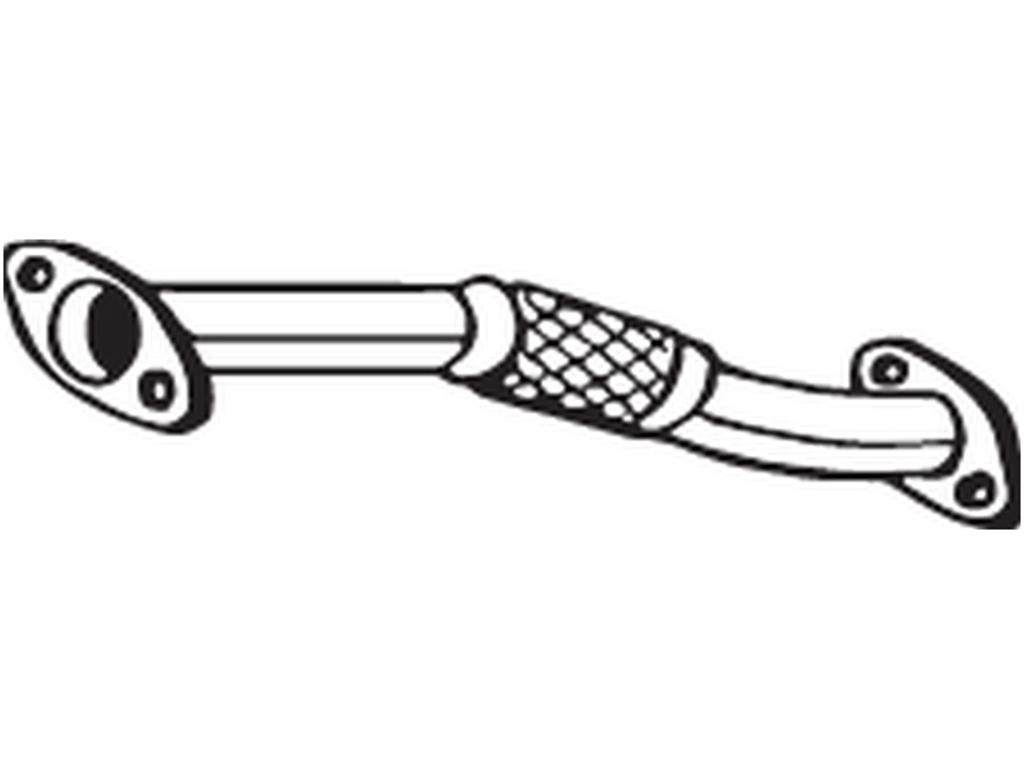 Exhaust Pipe, Up to Euro 5, Front
