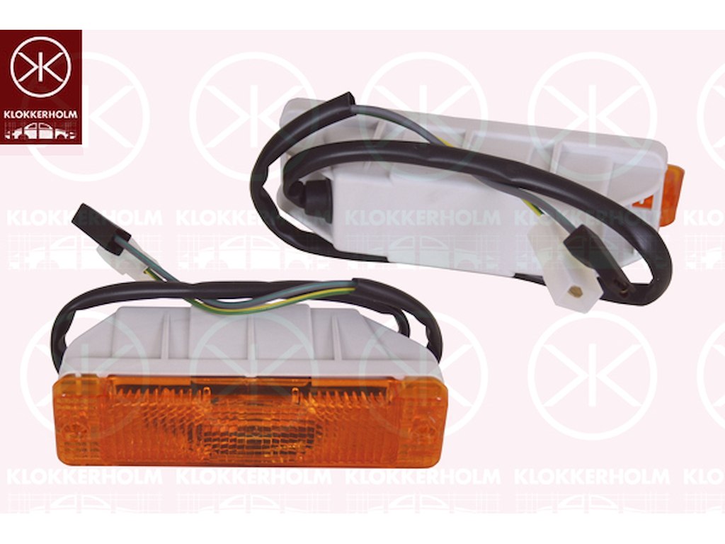 Direction Indicator, yellow, with bulb holder, Length [mm]: 133, Height [mm]: 37, both sides