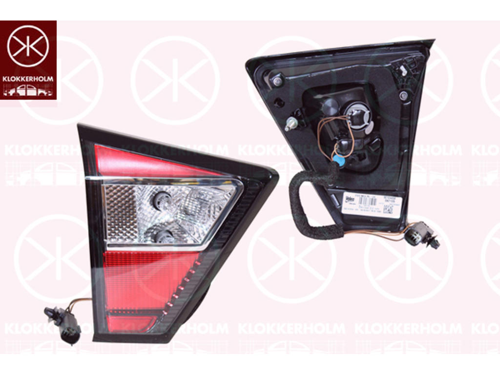 Tail Light Assembly, Left, Inner Section, LED
