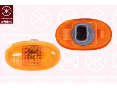 Direction Indicator, both sides, yellow, with bulb holder, W5W